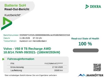 SPOTICAR Volvo V60 T6 Awd Recharge Plus Dark Pano/360cam/sthz/ Gebraucht - Kombi Plug-in Hybrid Schwarz - Bielefeld - 1201339101_2