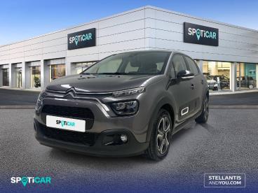 SPOTICAR Citroën C3 Puretech 60kw (83cv) Plus Ocasion - Urbano Gasolina Gris Platino Metalizado - Ourense - 1202113807_1
