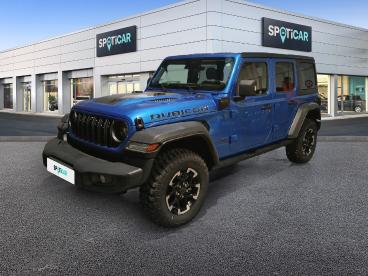SPOTICAR Jeep Wrangler 2.0 280kw (380cv) 8atx E6d Rubicon Ocasion - Suv Híbrido Bleu - Madrid - 1202107273_1