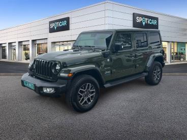 SPOTICAR Jeep Wrangler 4p 2.0 380cv  8atx E6d Sahara Ocasion - Suv Híbrido Verde - Castellon - 1202118641_1