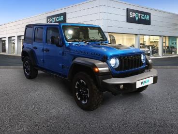 SPOTICAR Jeep Wrangler 2.0 280kw (380cv) 8atx E6d Rubicon Ocasion - Suv Híbrido Bleu - Madrid - 1202120195_3