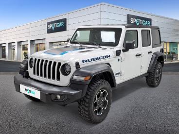 SPOTICAR Jeep Wrangler 4p 2.0 380cv  8atx E6d Rubicon Ocasion - Suv Híbrido Blanco - Vigo - 1202133931_1