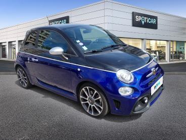 SPOTICAR Abarth 595 500 1.4 Turbo T-jet 165ch 595 Turismo My19 Occasion - Citadine Essence Col. Ex.série Noir Scorpion/bleu Podio - Annecy - 1203555465_3
