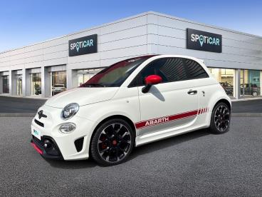 SPOTICAR Abarth 595 500 1.4 Turbo T-jet 145ch 595 My21 Occasion - Citadine Essence Pastel Extra Blanc Gara (racing) - Annemasse - 1203572718_1