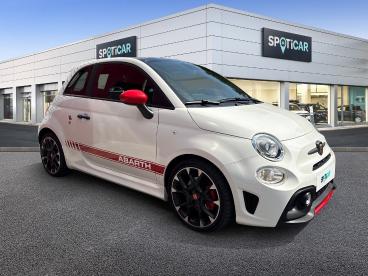 SPOTICAR Abarth 595 500 1.4 Turbo T-jet 145ch 595 My21 Occasion - Citadine Essence Pastel Extra Blanc Gara (racing) - Annemasse - 1203572718_3