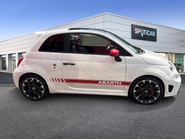 SPOTICAR Abarth 595 500 1.4 Turbo T-jet 145ch 595 My21 Occasion - Citadine Essence Pastel Extra Blanc Gara (racing) - Annemasse - 1203572718_4
