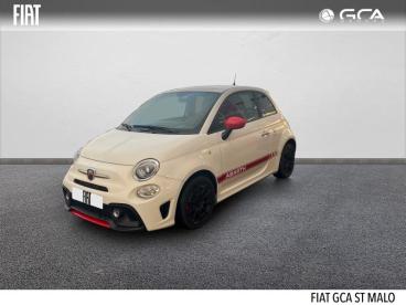 SPOTICAR Abarth 595 500 1.4 Turbo T-jet 145ch 595 Occasion - Citadine Essence Pastel Extra Blanc Gara (racing) - Saint-malo - 1203577407_1