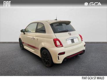 SPOTICAR Abarth 595 500 1.4 Turbo T-jet 145ch 595 Occasion - Citadine Essence Pastel Extra Blanc Gara (racing) - Saint-malo - 1203577407_2