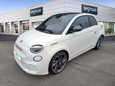 SPOTICAR Abarth 595 500 E 155ch 42kwh Turismo 4cv Occasion - Citadine Electrique Blanc Antidote - Laval - 1203817633_1