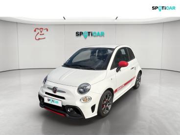 SPOTICAR Abarth 595 500 1.4 Turbo T-jet 145ch 595 My19 Occasion - Citadine Essence Pastel Extra Blanc Gara (racing) - Ales - 1204112613_1
