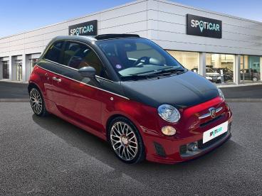 SPOTICAR Abarth 595 500 C 1.4 Turbo T-jet 160ch 595 Turismo Occasion - Citadine Essence Col. Ex.-série Gris Piste/rouge Officina - Marseille - 1203595135_3