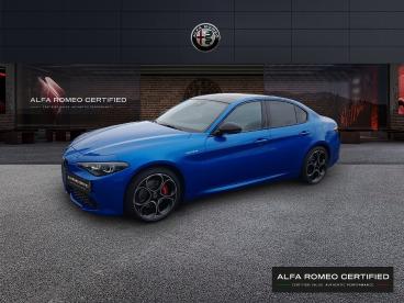 ALFA ROMEO CERTIFIED Alfa Romeo Giulia 2.2 Diesel 210ch Veloce Q4 At8 occasion certifiée - Berline Diesel Bleu Misano Métallisée - Amilly - 3500591_1