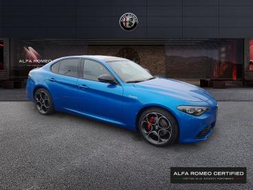 ALFA ROMEO CERTIFIED Alfa Romeo Giulia 2.2 Diesel 210ch Veloce Q4 At8 occasion certifiée - Berline Diesel Bleu Misano Métallisée - Amilly - 3500591_3