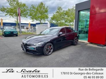 ALFA ROMEO CERTIFIED Alfa Romeo Giulia 2.2 Jtd 190ch Sprint At8 My22 occasion certifiée - Berline Diesel Noir Vulcano Métallisée - Saint-georges-des-coteaux - 3500613_1