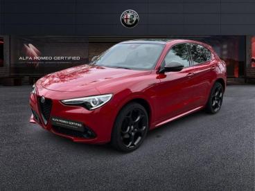 ALFA ROMEO CERTIFIED Alfa Romeo Stelvio 2.2 Diesel 210ch Estrema Q4 At8 My22 occasion certifiée - Suv Diesel Rouge - Bourgoin-jallieu - 3496795_1