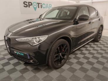 SPOTICAR Alfa Romeo Stelvio 2.2 Diesel 190ch Sprint Q4 At8 My21 Occasion - Suv-4x4 Diesel Noir Vulcano Métallisée - Aubiere - 1203498645_1