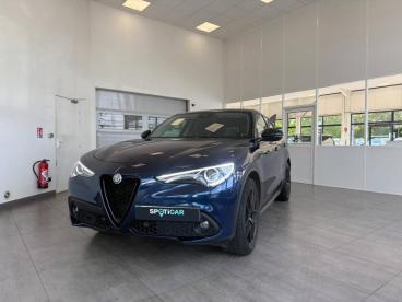 ALFA ROMEO CERTIFIED Alfa Romeo Stelvio 2.2 Diesel 190ch Sprint Q4 At8 My21 occasion certifiée - Suv Diesel Bleu Montecarlo - Coignieres - 3512524_1