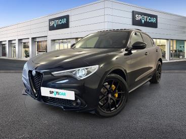 SPOTICAR Alfa Romeo Stelvio 2.2 Diesel 210ch Veloce Q4 At8 My21 Occasion - Suv-4x4 Diesel Noir Vulcano Métallisée - Dechy - 1203622769_1