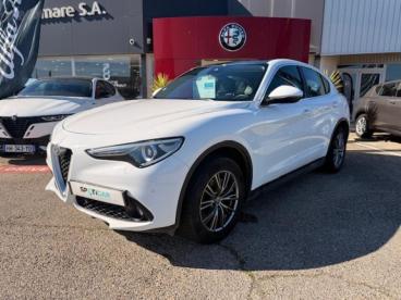 ALFA ROMEO CERTIFIED Alfa Romeo Stelvio 2.2 Diesel 190ch Executive Q4 At8 My19 occasion certifiée - Suv Diesel Blanc Alfa Pastel - Arles Cedex - 3971284_1