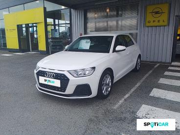 SPOTICAR Audi A1 Sportback 25 Tfsi 95ch Design Occasion - Citadine Essence Blanc Glacier Métallisé - Lescar - 1203674576_1