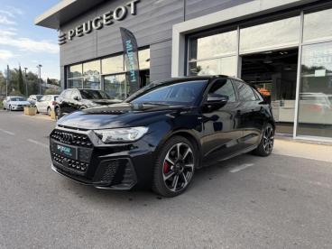 SPOTICAR Audi A1 Sportback 40 Tfsi 207ch S Line S Tronic 7 Occasion - Citadine Essence Noir Mythic Métallisé - Marseille - 1204019574_1