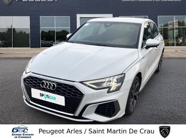 SPOTICAR Audi A3 A3 Sportback 30 Tfsi Mild Hybrid 110 S Tronic 7 S Occasion - Berline Essence Blanc - Arles - 1203828984_1