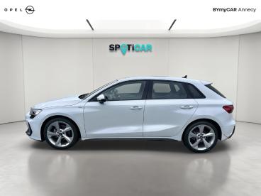 SPOTICAR Audi A3 Tfsi Mild Hybrid 150 S Tronic 7 S Line Occasion - Berline Hybride Blanc - Seynod - 1204050625_2
