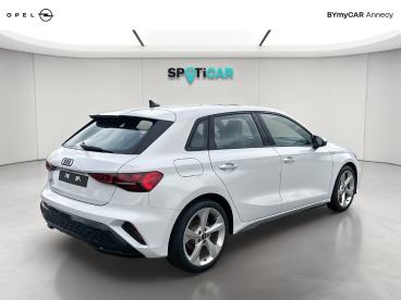 SPOTICAR Audi A3 Tfsi Mild Hybrid 150 S Tronic 7 S Line Occasion - Berline Hybride Blanc - Seynod - 1204050625_5