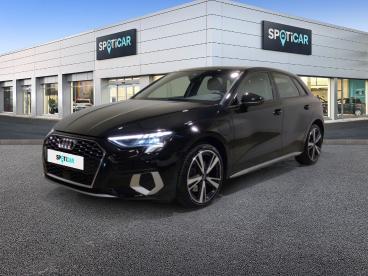 SPOTICAR Audi A3 A3 Sportback 40 Tfsie 204 S Tronic 6 Design Luxe Occasion - Berline Hybride Rechargeable Mythos Black Metallic - Cesson-sevigne - 1204143512_1