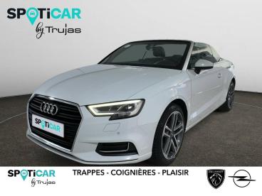 SPOTICAR Audi A3 A3 Cabriolet 35 Tfsi Cod 150 S Tronic 7 Design Lux Occasion - Coupé-cabriolet Essence Blanc - Plaisir - 1204182251_1