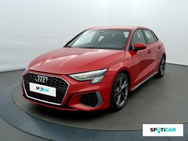 SPOTICAR Audi A3 Sportback 35 Tdi 150ch S Line S Tronic 7 Occasion - Berline Diesel Blanc - Rumilly - 1203462391_1