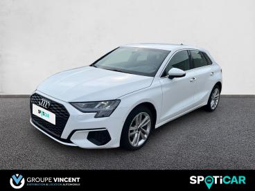 SPOTICAR Audi A3 Sportback 30 Tdi 116ch Bvm Design Occasion - Berline Diesel Blanc Adelie - Varennes Vauzelles - 1203657307_1