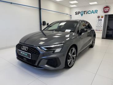 SPOTICAR Audi A3 Sportback 35 Tfsi 150 Mhev S Tronic S Line Occasion - Berline Hybride Gris Foncé - Yvetot - 1203662625_1