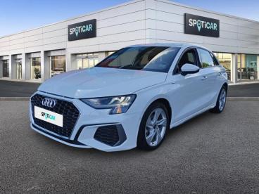 SPOTICAR Audi A3 Sportback 35 Tfsi 150ch Mild Hybrid S Line S Tronic 7 Occasion - Berline Hybride Blanc - Montpellier Cedex 3 - 1203741636_1
