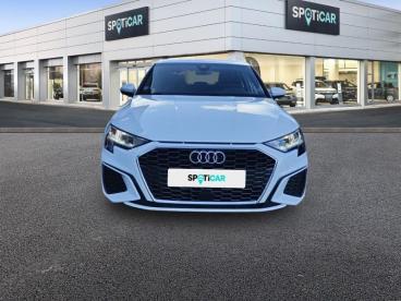 SPOTICAR Audi A3 Sportback 35 Tfsi 150ch Mild Hybrid S Line S Tronic 7 Occasion - Berline Hybride Blanc - Montpellier Cedex 3 - 1203741636_2