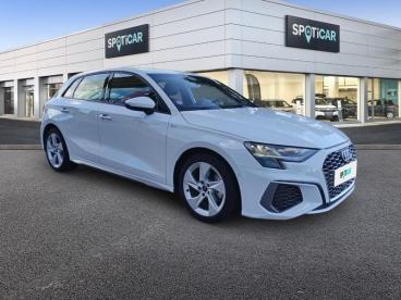 SPOTICAR Audi A3 Sportback 35 Tfsi 150ch Mild Hybrid S Line S Tronic 7 Occasion - Berline Hybride Blanc - Montpellier Cedex 3 - 1203741636_3
