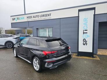 SPOTICAR Audi A3 Sportback 30 Tfsi 110 Mild Hybrid Design S Tronic 7 Pack Ext Occasion - Berline Hybride Noir - Caudan - 1203812346_2