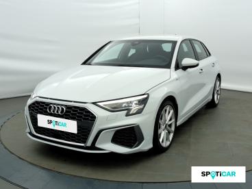SPOTICAR Audi A3 Sportback 35 Tdi 150ch S Line S Tronic 7 Occasion - Berline Diesel Blanc Glacier Métallisé - Bourg En Bresse - 1203876863_1
