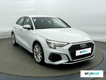 SPOTICAR Audi A3 Sportback 35 Tdi 150ch S Line S Tronic 7 Occasion - Berline Diesel Blanc Glacier Métallisé - Bourg En Bresse - 1203876863_3