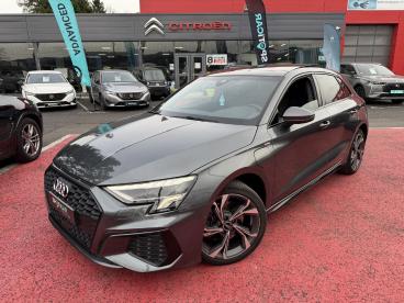 SPOTICAR Audi A3 Sportback 0 Tfsi E 204ch S Tronic S Line Occasion - Berline Hybride Rechargeable Gris Foncé - Ambert - 1203921685_1