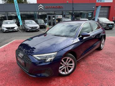 SPOTICAR Audi A3 Sportback 30 Tdi 116ch S Tronic Occasion - Berline Diesel Bleu - Ambert - 1203929344_1