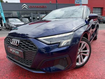 SPOTICAR Audi A3 Sportback 30 Tdi 116ch S Tronic Occasion - Berline Diesel Bleu - Ambert - 1203929344_2