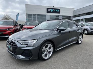 SPOTICAR Audi A3 Sportback 35 Tdi 150 S Line S Tronic 7 Toit Ouvrant Occasion - Berline Diesel Gris Daytona Nacré - Brest - 1203944490_1