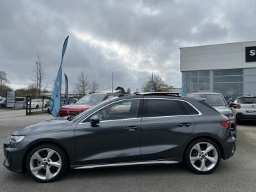 SPOTICAR Audi A3 Sportback 35 Tdi 150 S Line S Tronic 7 Toit Ouvrant Occasion - Berline Diesel Gris Daytona Nacré - Brest - 1203944490_2