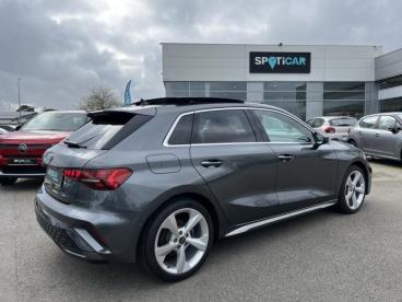SPOTICAR Audi A3 Sportback 35 Tdi 150 S Line S Tronic 7 Toit Ouvrant Occasion - Berline Diesel Gris Daytona Nacré - Brest - 1203944490_4