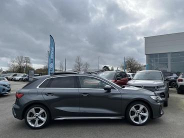 SPOTICAR Audi A3 Sportback 35 Tdi 150 S Line S Tronic 7 Toit Ouvrant Occasion - Berline Diesel Gris Daytona Nacré - Brest - 1203944490_5