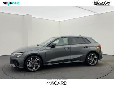 SPOTICAR Audi A3 Sportback 40 Tfsi E 204ch S Line S Tronic 6 Occasion - Berline Hybride Rechargeable Gris Daytona Nacré - Boe - 1203987724_1