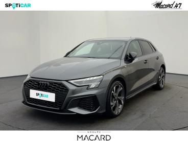SPOTICAR Audi A3 Sportback 40 Tfsi E 204ch S Line S Tronic 6 Occasion - Berline Hybride Rechargeable Gris Daytona Nacré - Boe - 1203987724_2