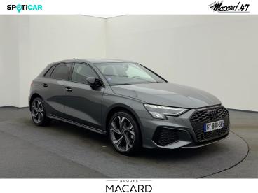 SPOTICAR Audi A3 Sportback 40 Tfsi E 204ch S Line S Tronic 6 Occasion - Berline Hybride Rechargeable Gris Daytona Nacré - Boe - 1203987724_4