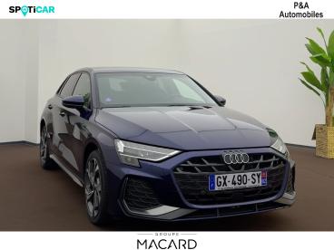 SPOTICAR Audi A3 Sportback 35 Tfsi 150ch Hybride S Line S Tronic 7 Occasion - Berline Hybride Bleu Navarre Métallisé - Montauban - 1204147391_4